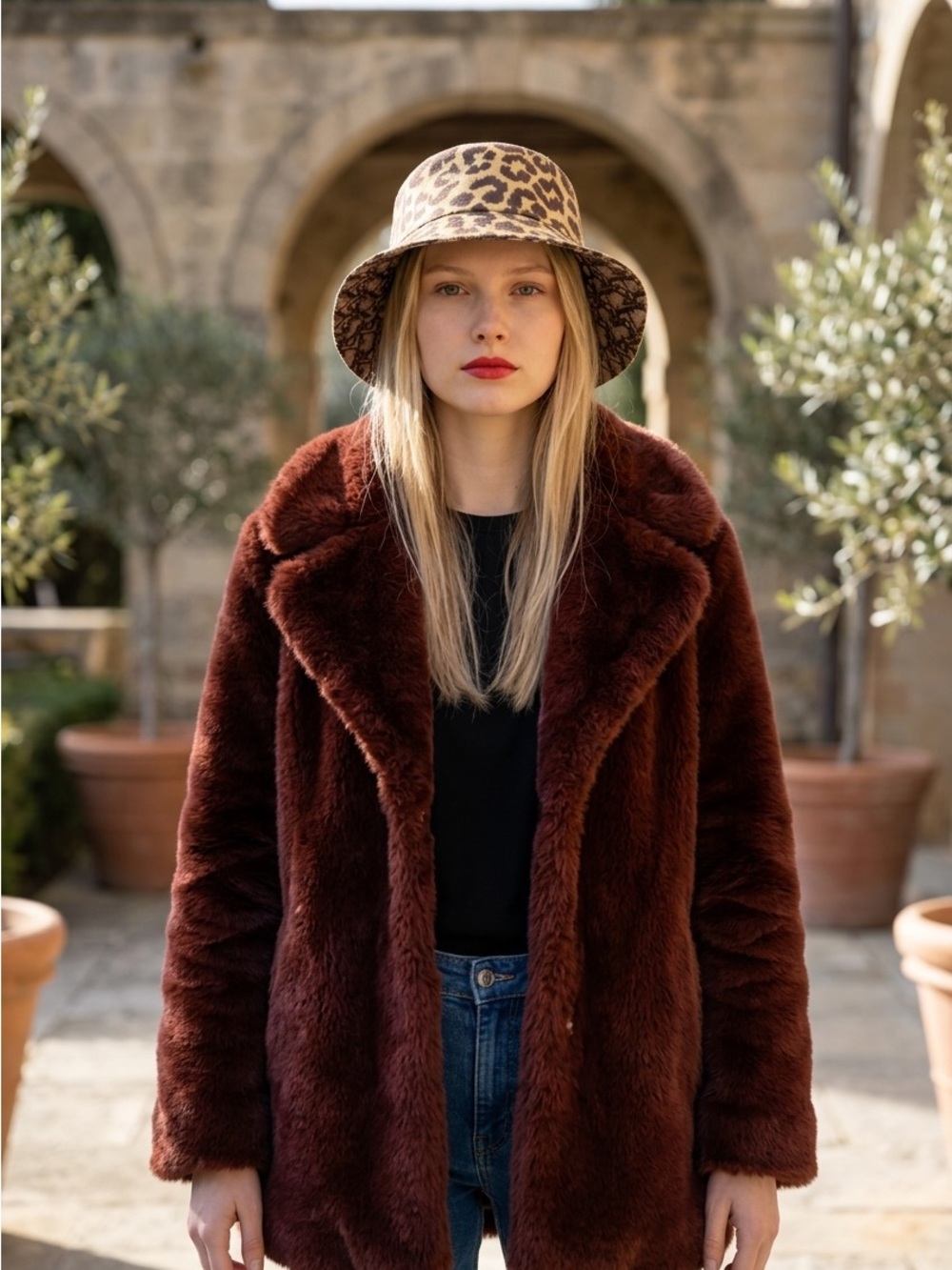 Dior Leopard Print Bucket Hat